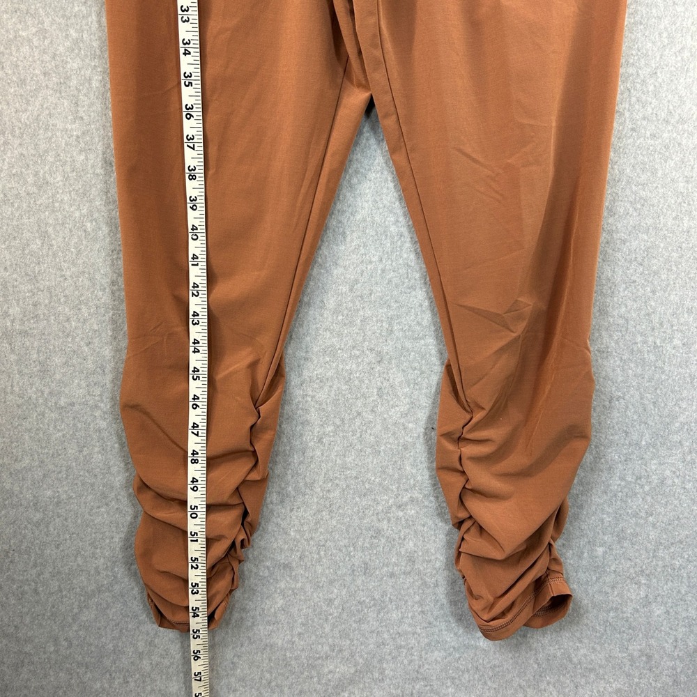 Prana Railay Tank Jumpsuit Rust Brown Clay Ruched Ankle Pockets Womens Small - Picture 10 of 16
